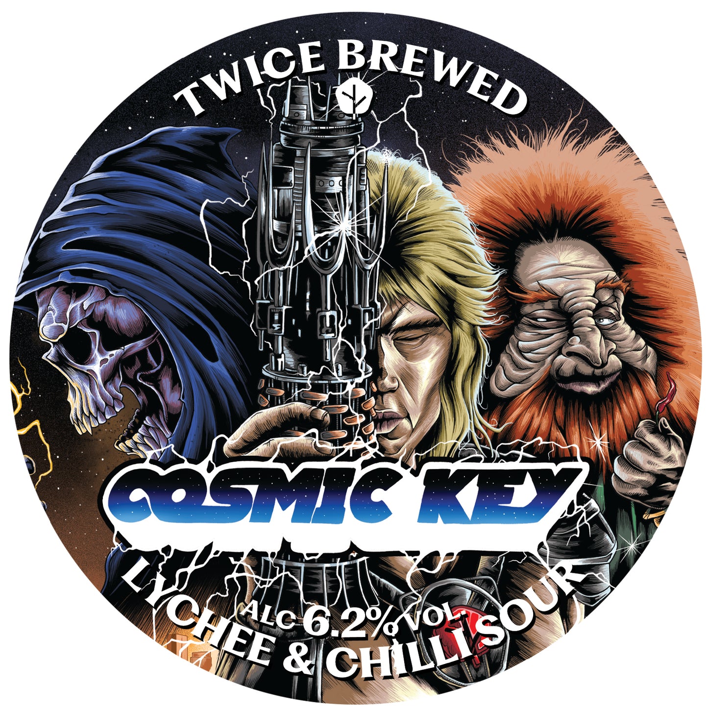 Cosmic Key, Lychee & Chilli Sour, 6.2% - 440ml Can