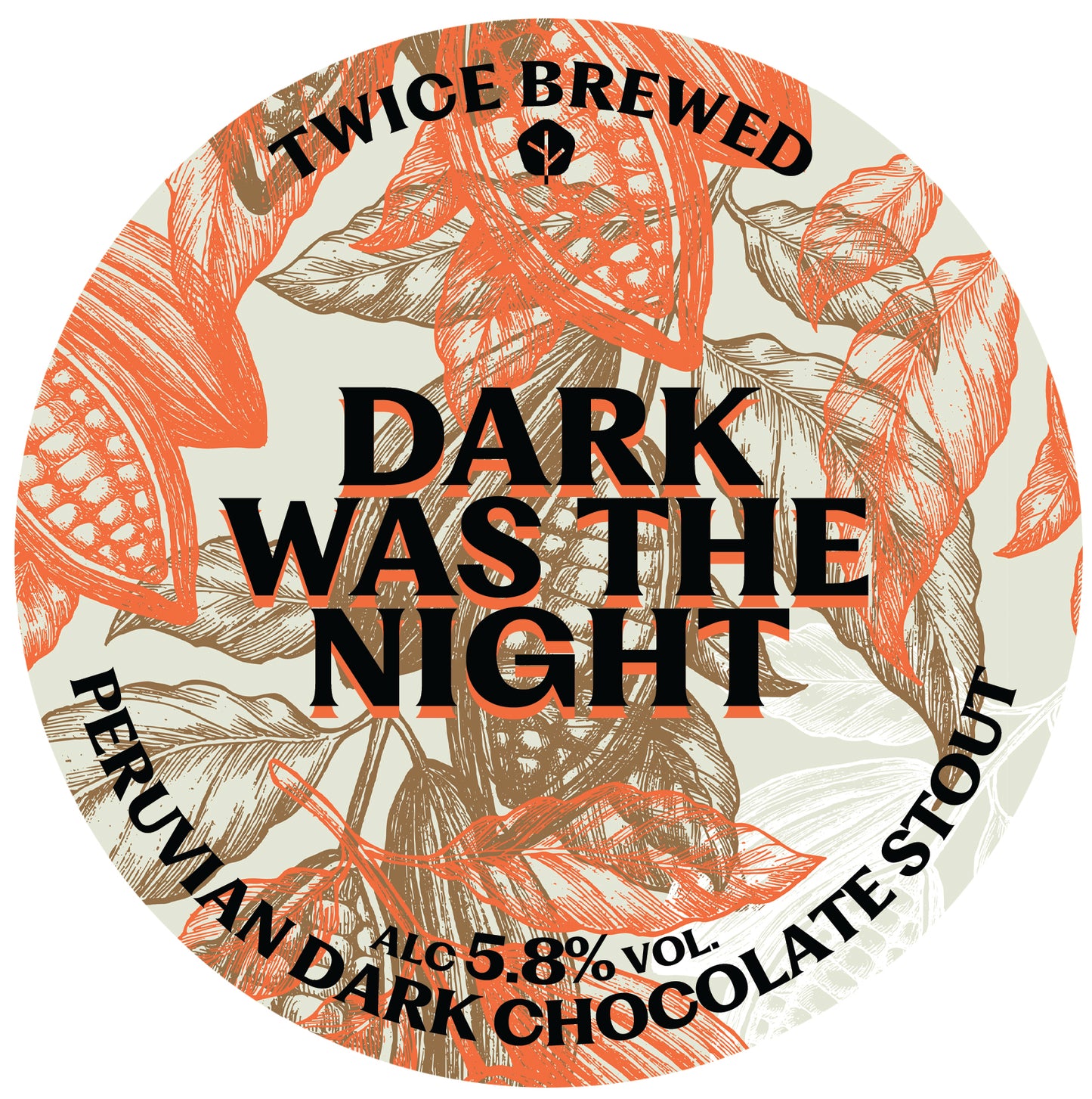 Dark Was The Night, Peruvian Dark Chocolate Stout, 5.8% - 440ml can