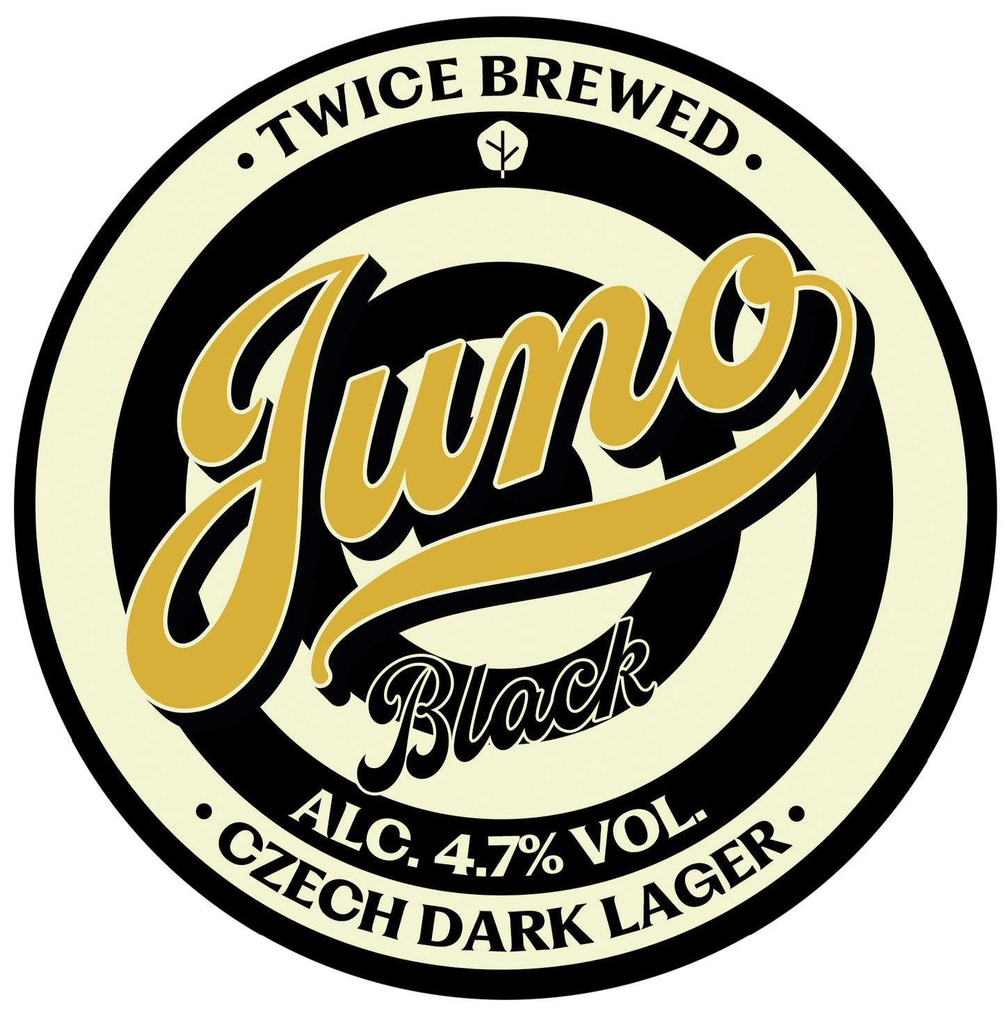 Juno Black, Czech Dark Lager (GF), 4.7% - 440ml Can
