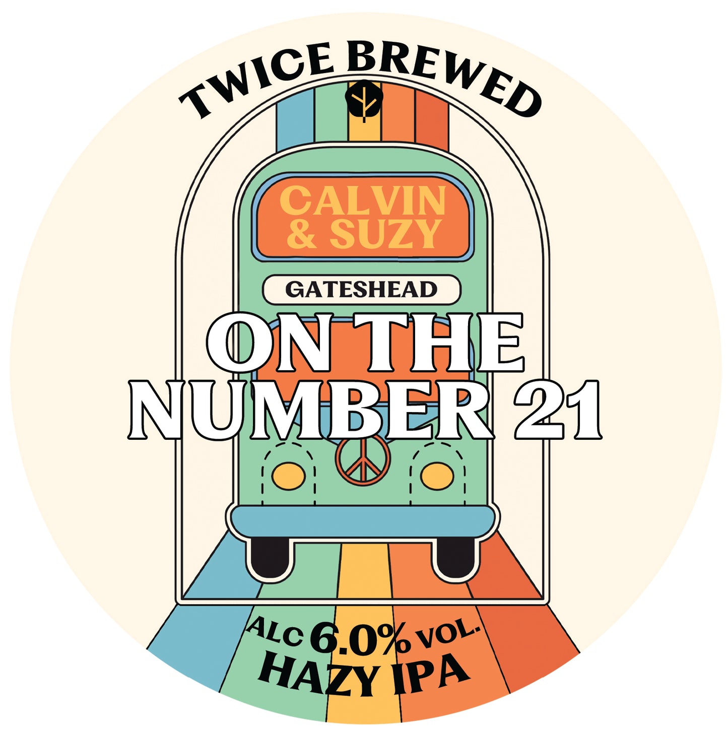 On The Number 21, Hazy IPA, 6.0% - 440ml can - Rare Drop & Microbus collab