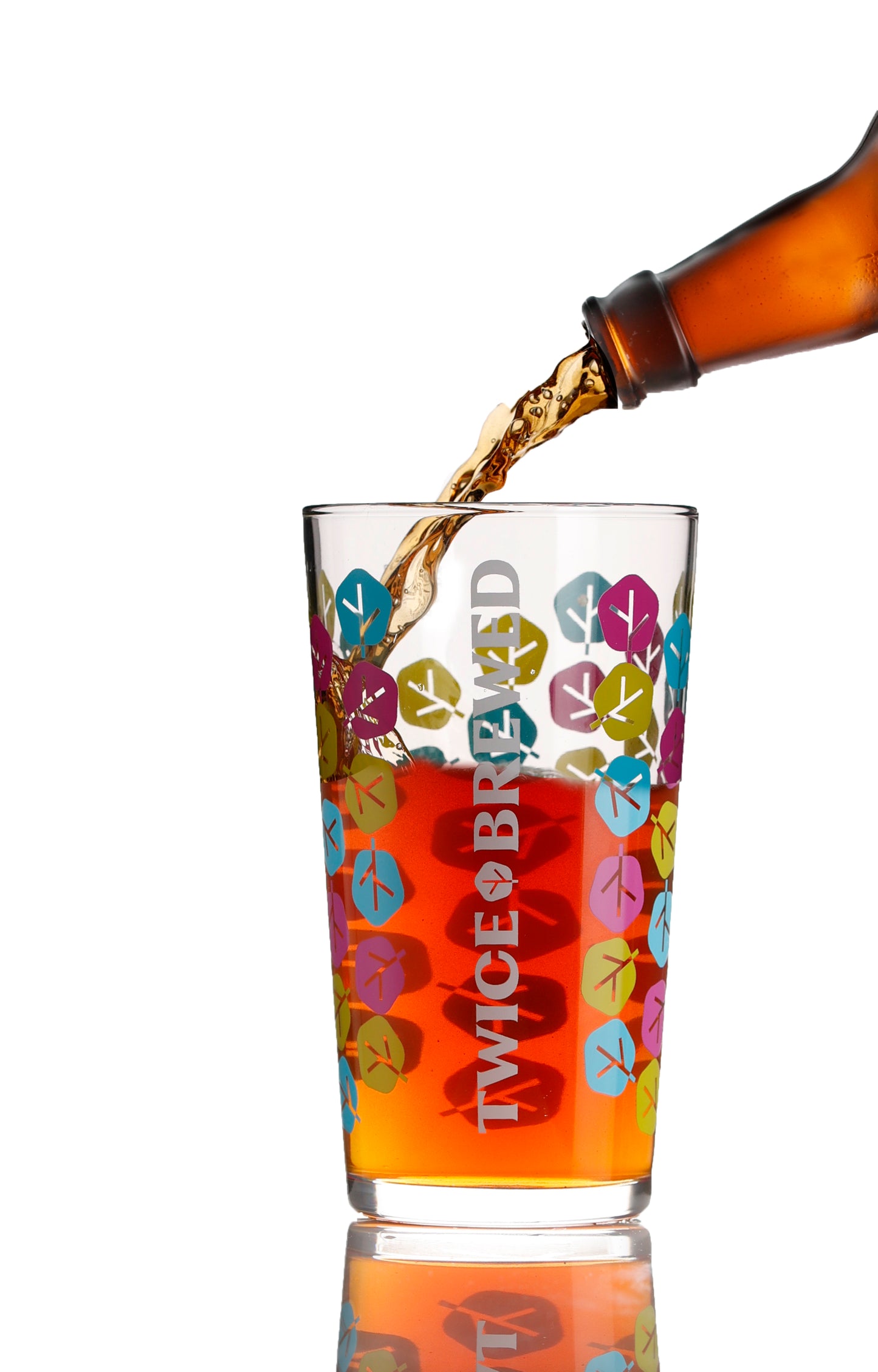 Twice Brewed Colour Logo Pint Glass