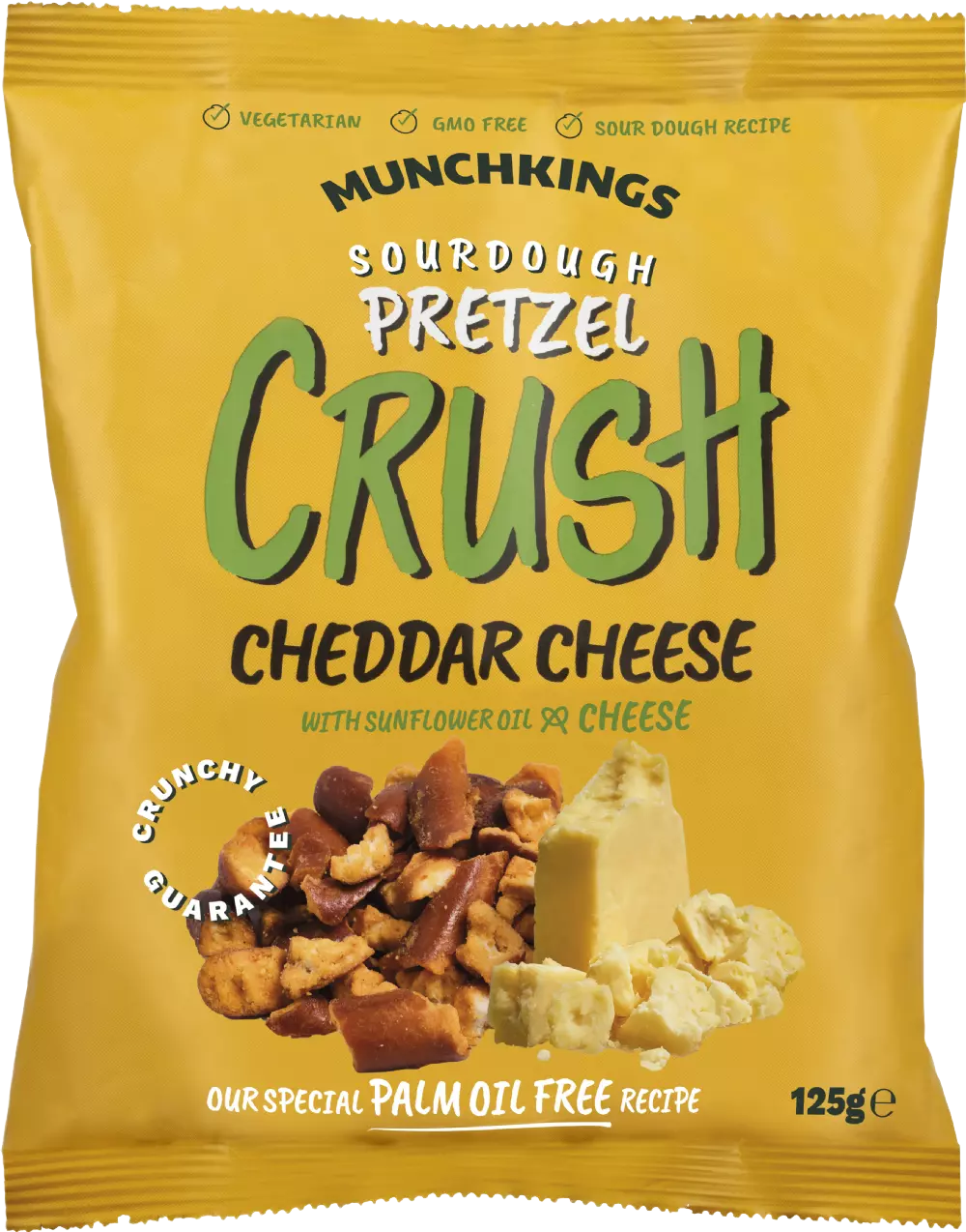 Cheddar Cheese Pretzel Crush - 125g
