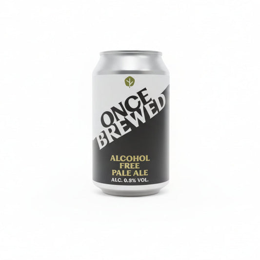 Once Brewed, Alcohol Free Pale Ale, 0.5% - 330ml Can