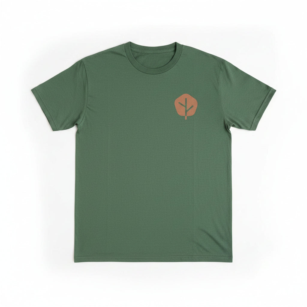Twice Brewed Brewing Co Logo T-Shirt (Olive Green)