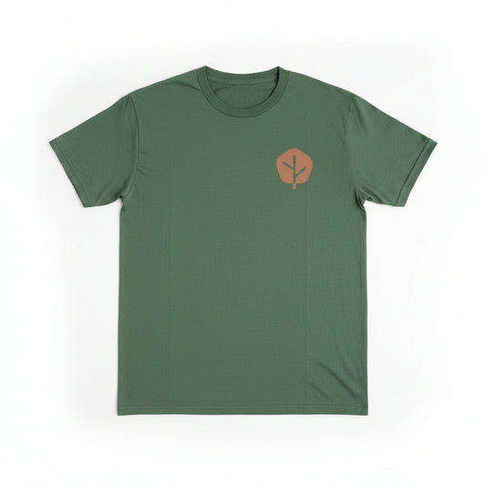 Twice Brewed Brewing Co Logo T-Shirt (Olive Green)