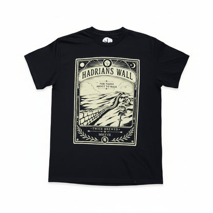 Twice Brewed Hadrian's Wall T-Shirt (Black)