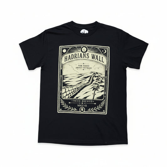 Twice Brewed Hadrian's Wall T-Shirt (Black)