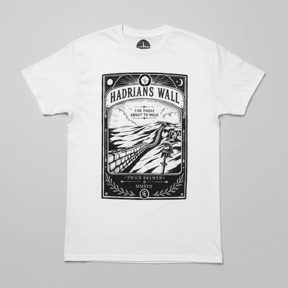 Twice Brewed Hadrian's Wall T-Shirt (White)