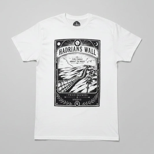 Twice Brewed Hadrian's Wall T-Shirt (White)