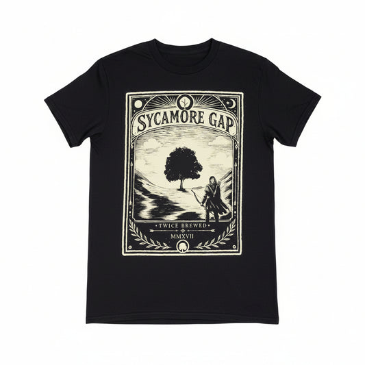 Twice Brewed Sycamore Gap T-Shirt (Black)