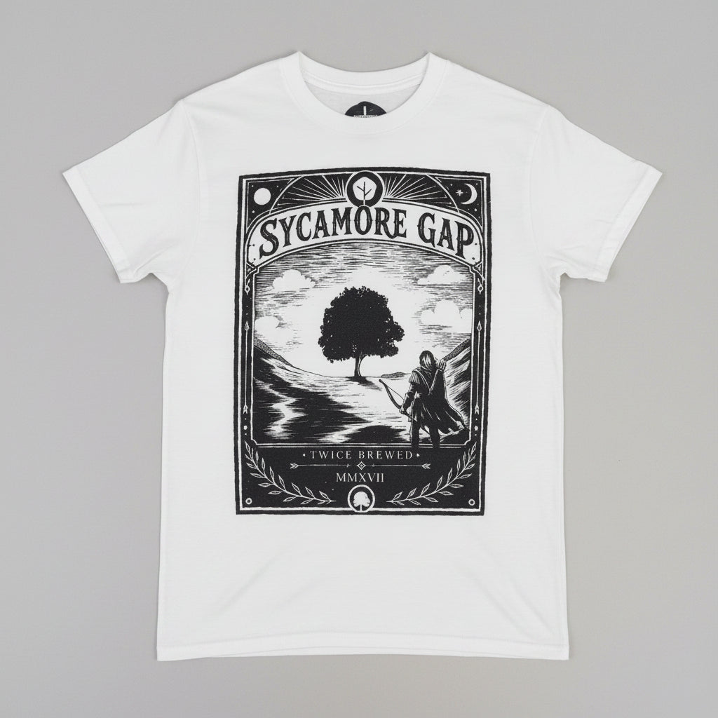 Twice Brewed Sycamore Gap T-Shirt (White)