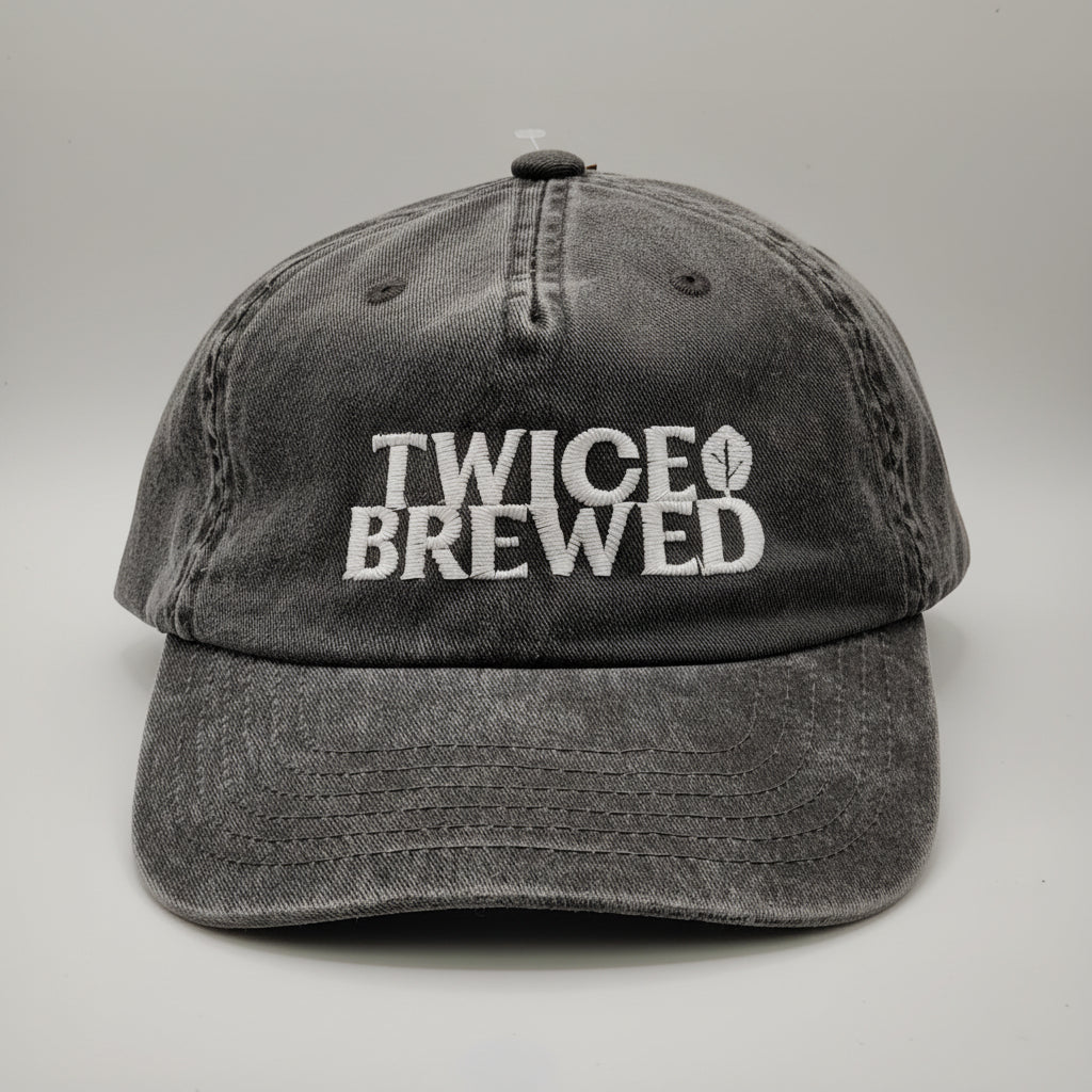 Twice Brewed Logo Relaxed Vintage Cap (Vintage Black)