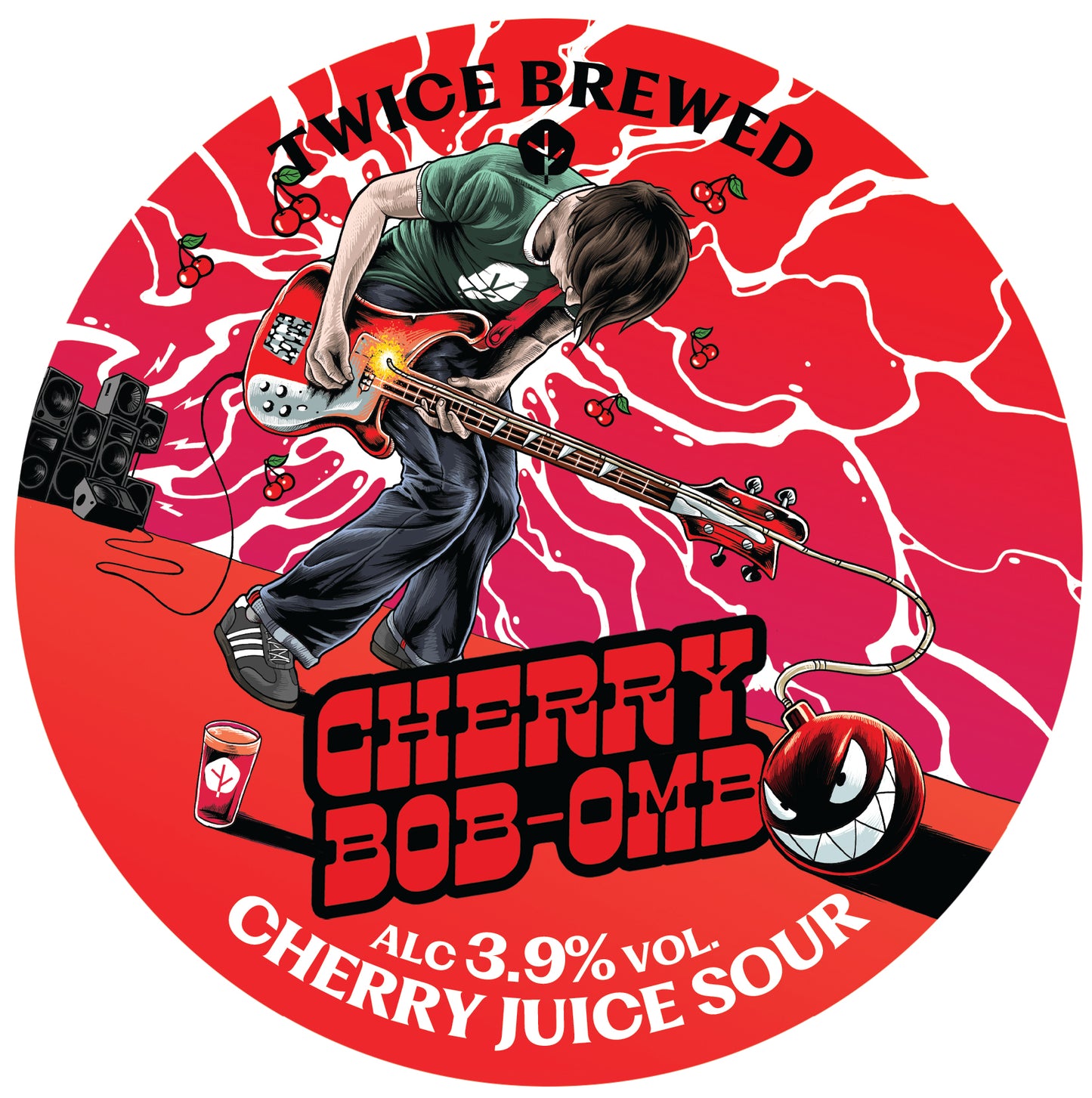 Cherry Bob-Omb, Cherry Juice Sour, 3.9% - 440ml Can