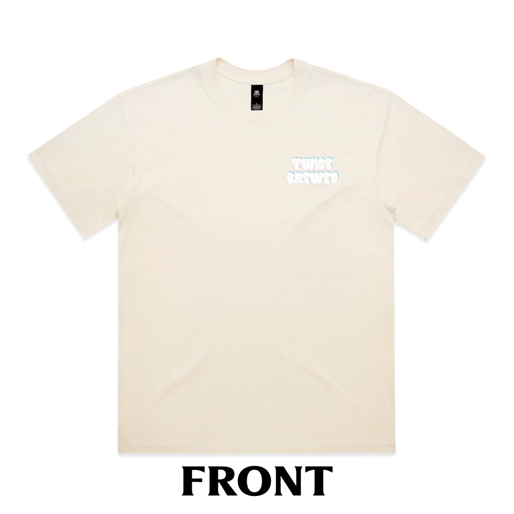 Dog On A Skateboard Premium Box Fit T-Shirt (Ecru)