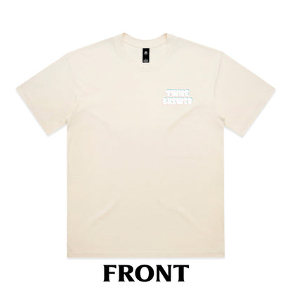 Dog On A Skateboard Premium Box Fit T-Shirt (Ecru)