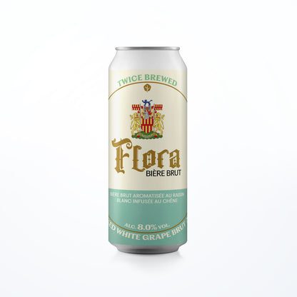 FLORA, Oaked White Grape Brut Ale, 8.0% - 440ml Can