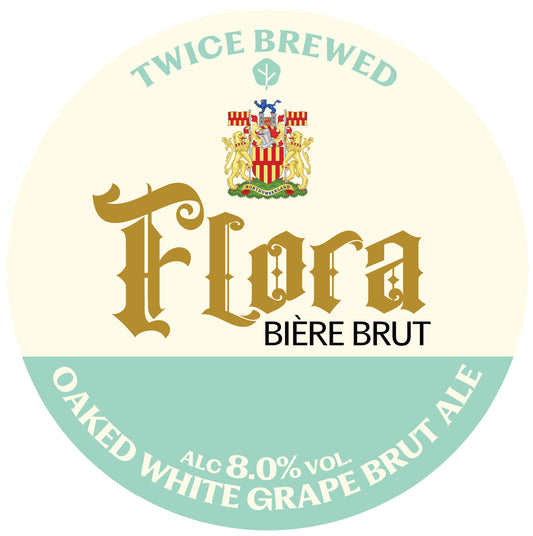 FLORA, Oaked White Grape Brut Ale, 8.0% - 440ml Can