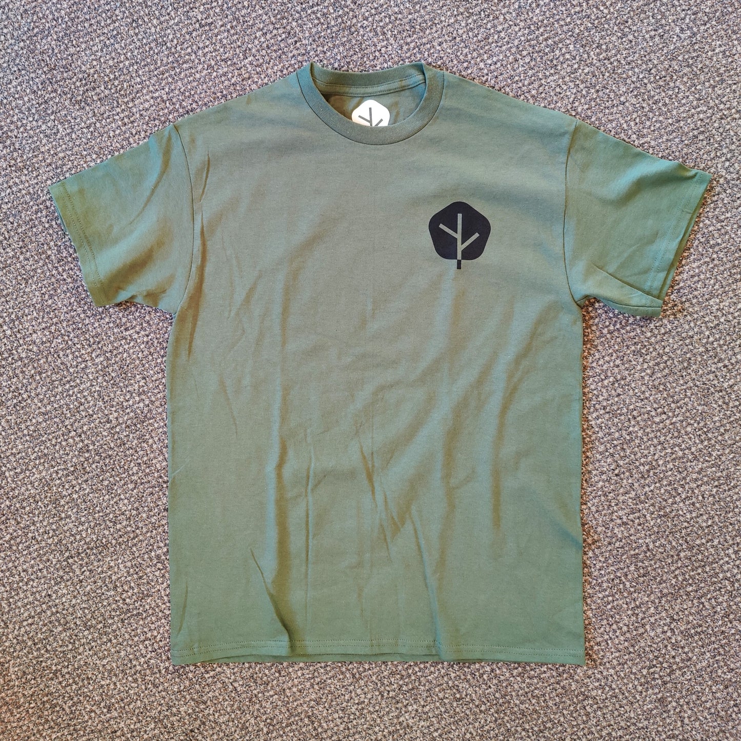 Twice Brewed Brewing Co Logo T-Shirt (Military Green)