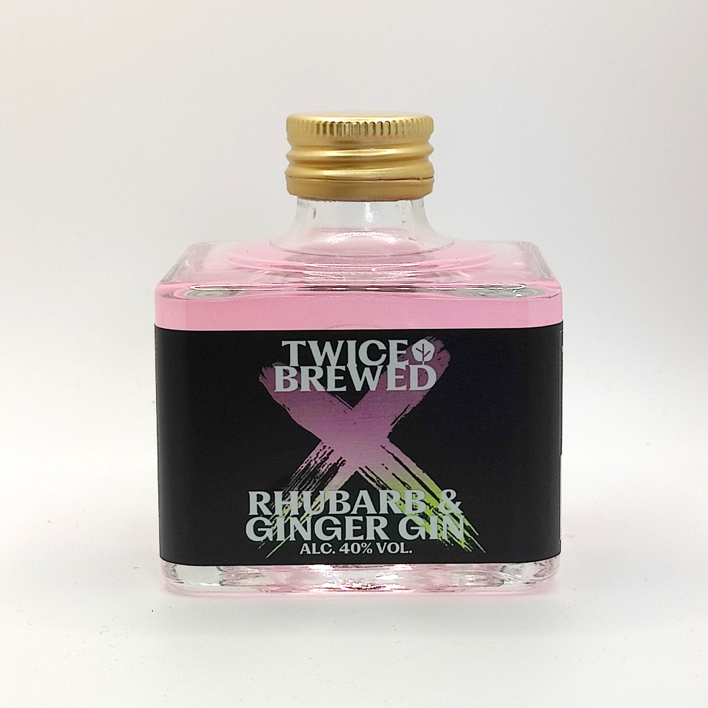 Twice Brewed Rhubarb & Ginger Gin, 40%, 20cl Bottle