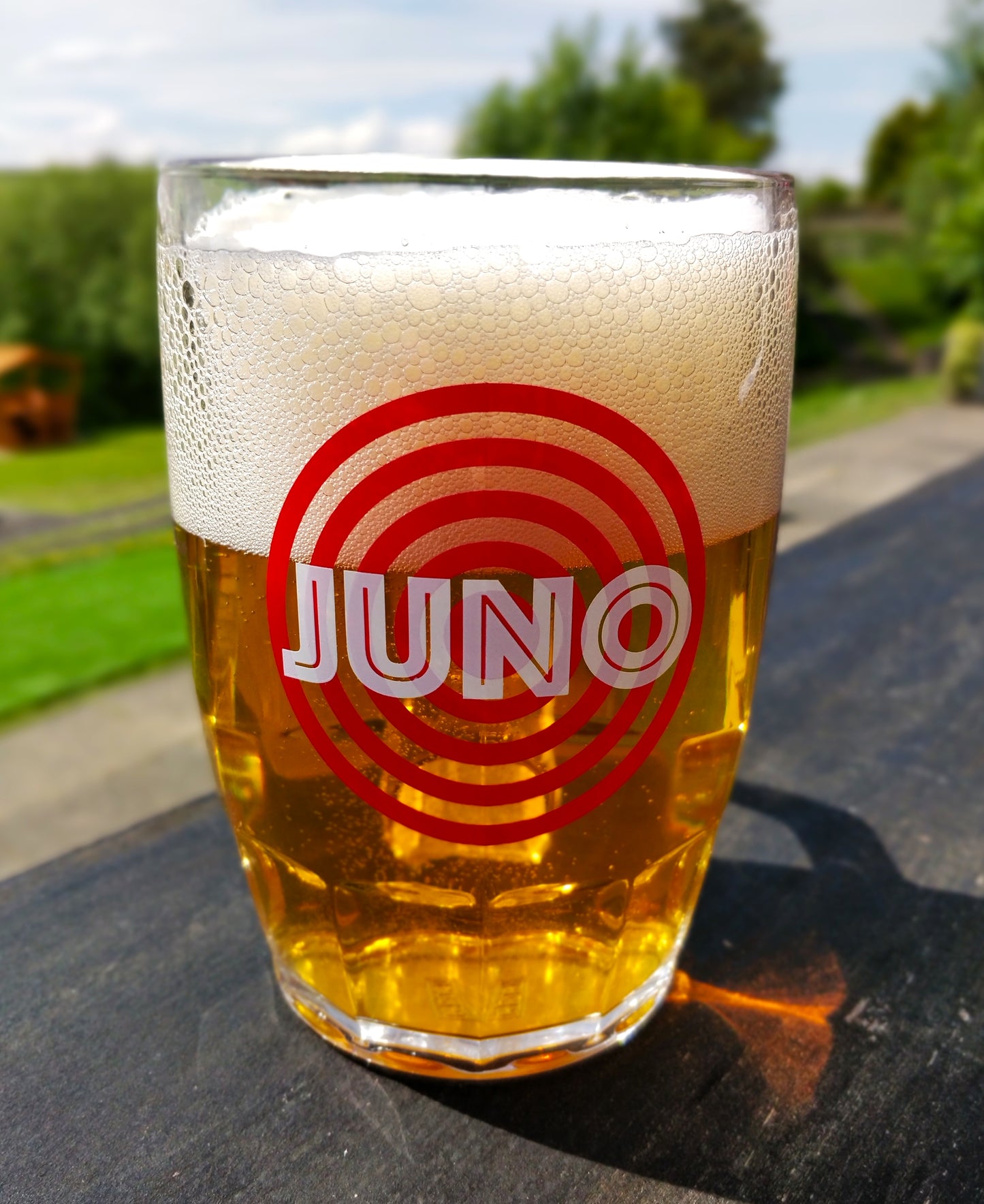 Juno Branded Continental Glass Stein (oversized)