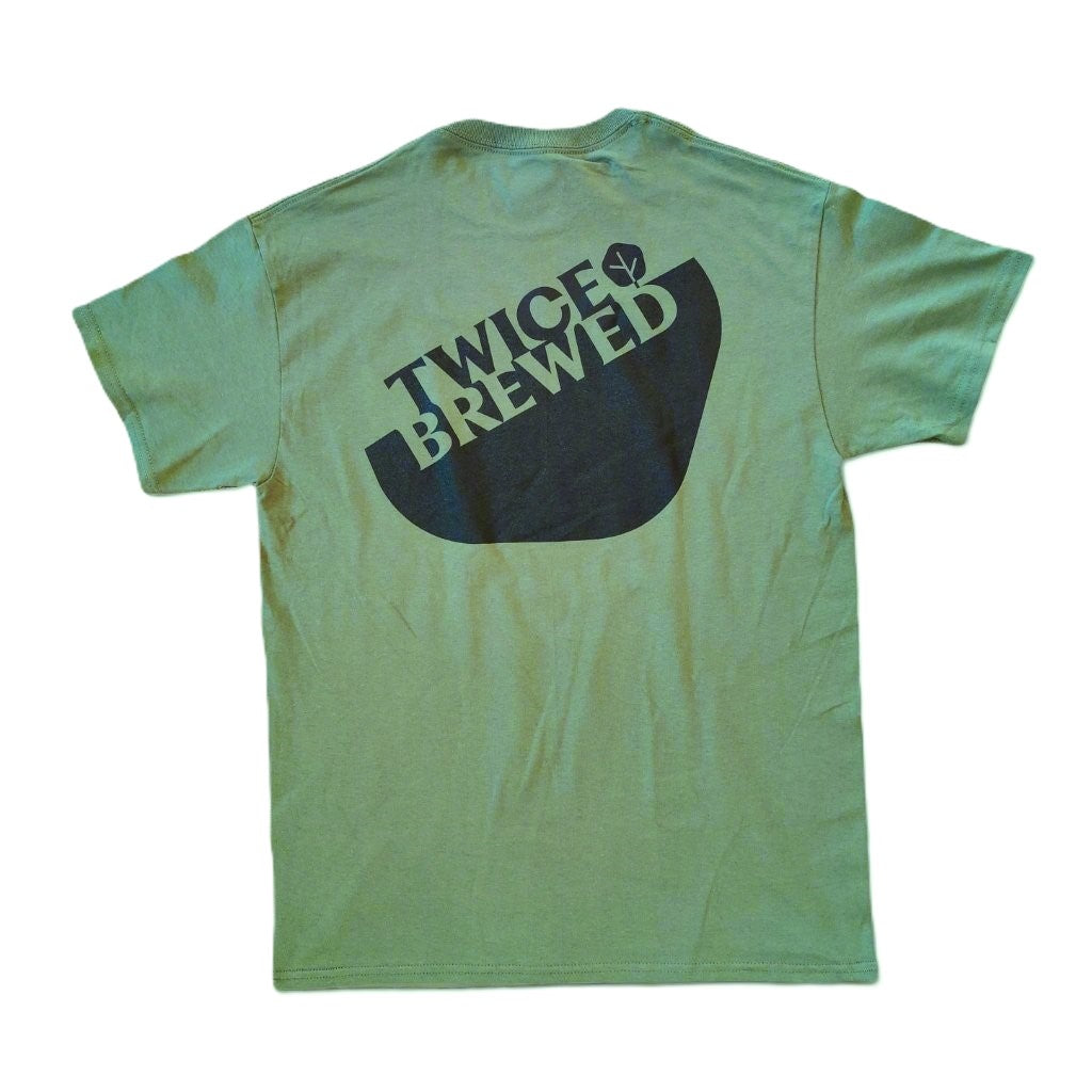 Twice Brewed Brewing Co Logo T-Shirt (Military Green)