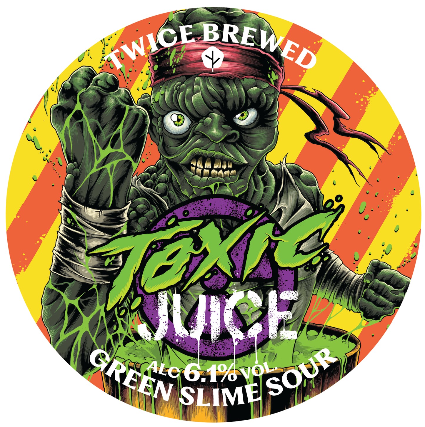 Toxic Juice, Green Slime Sour, 6.1% - 440ml Can