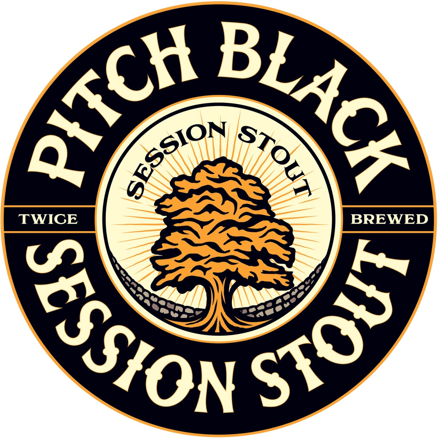 Pitch Black, Session Stout, 3.0% - 12x 500ml Bottle