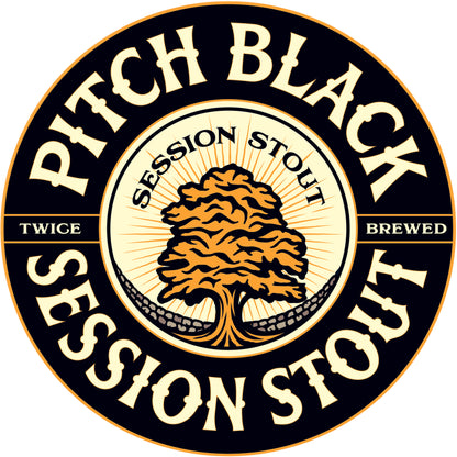 Pitch Black, Session Stout, 3.0% - 12x 500ml Bottle