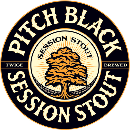 PITCH BLACK, Session Stout, 3.0%  - 500ml bottle