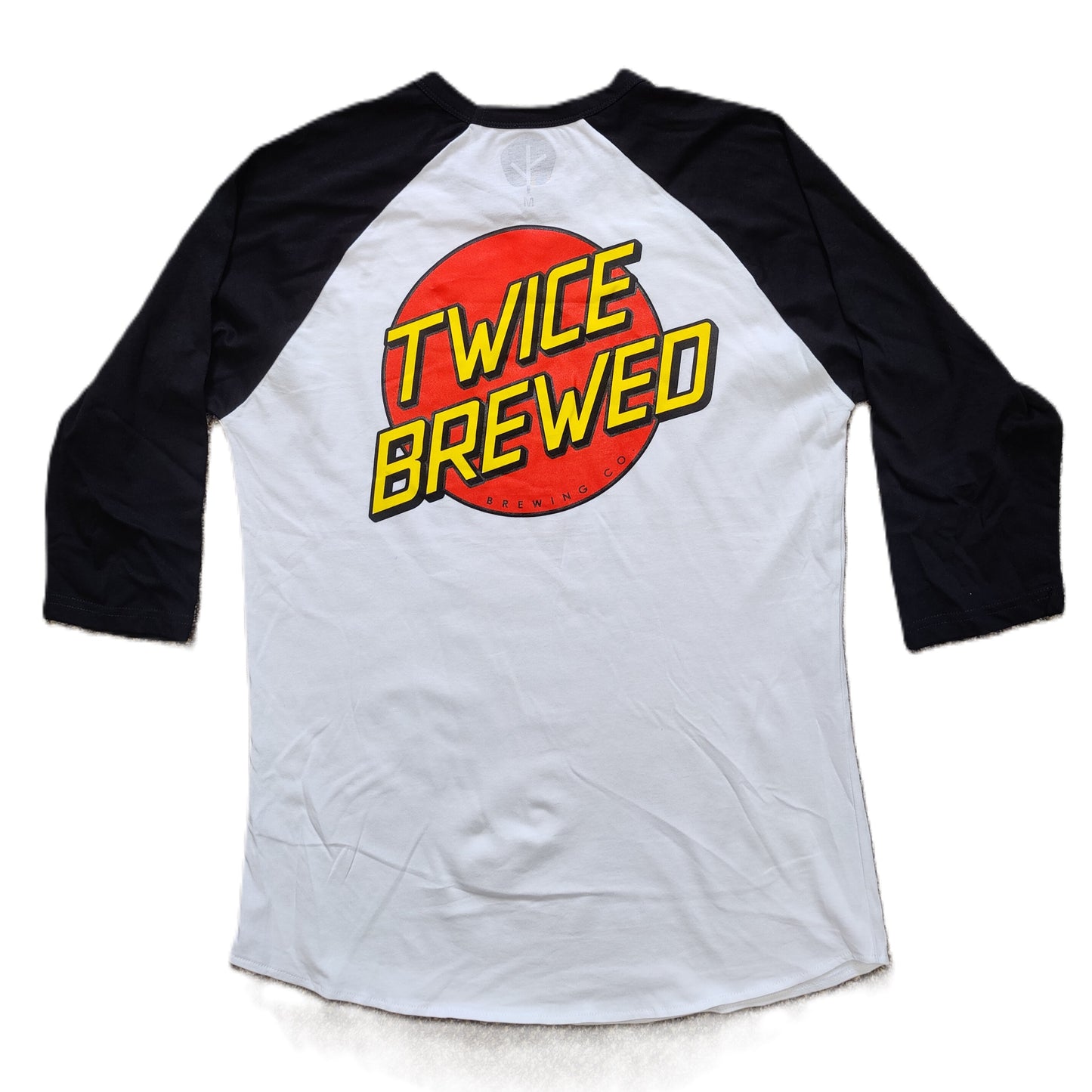 Twice Brewed Red Dot Baseball T-shirt (White)