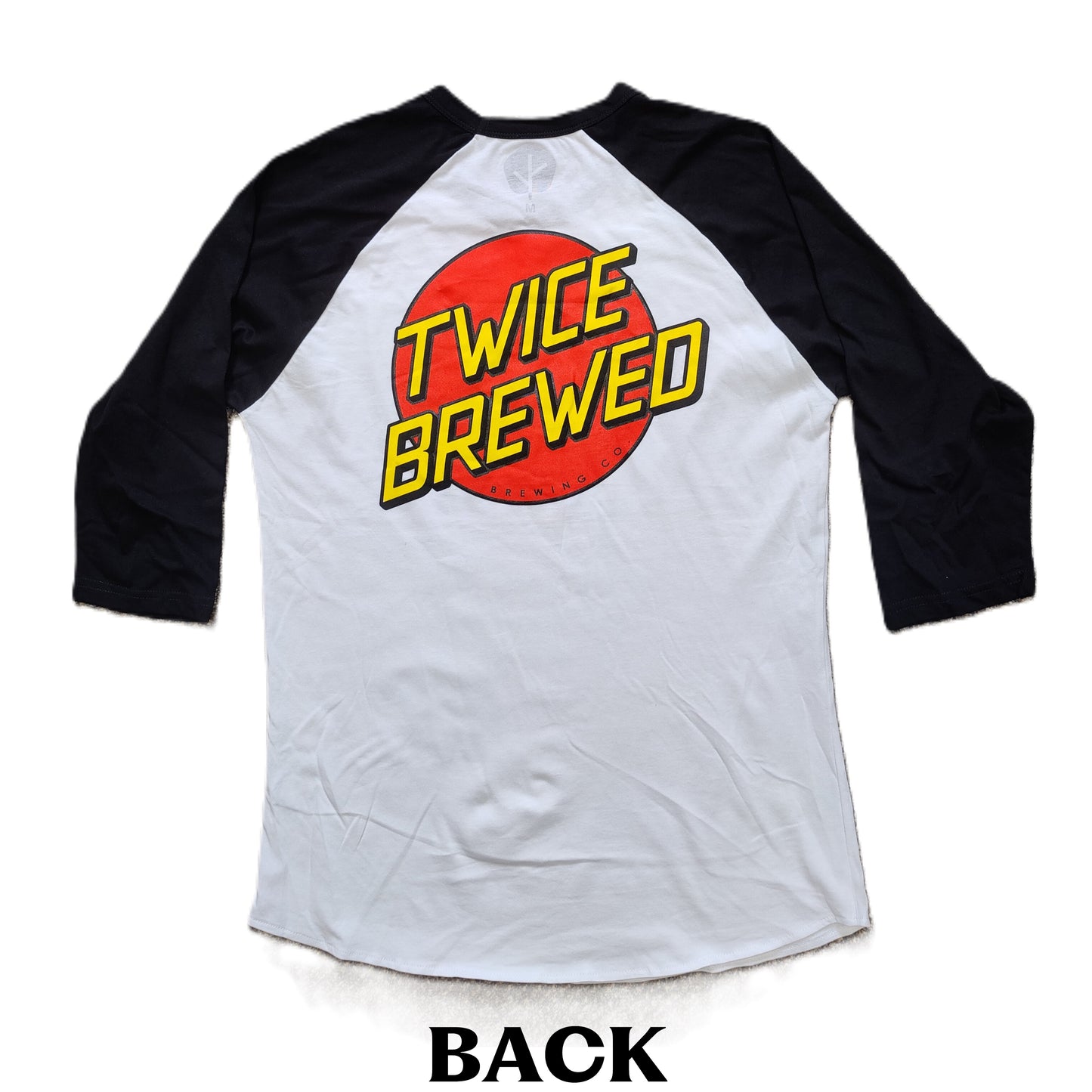 Twice Brewed Red Dot Baseball T-shirt (White)