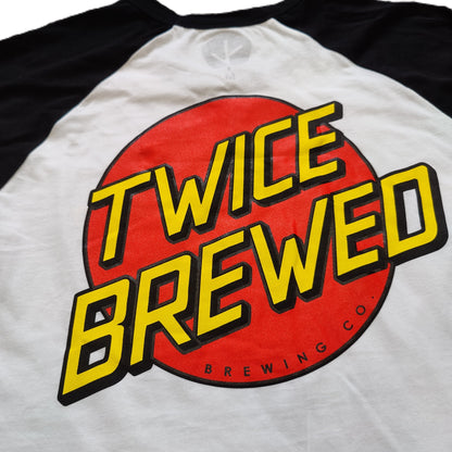 Twice Brewed Red Dot Baseball T-shirt (White)