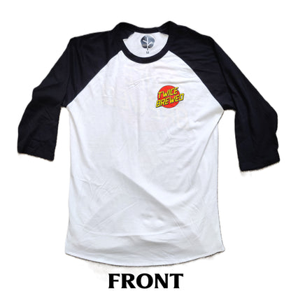 Twice Brewed Red Dot Baseball T-shirt (White)