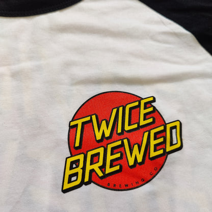 Twice Brewed Red Dot Baseball T-shirt (White)