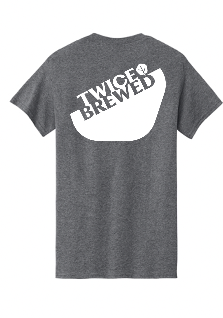 Twice Brewed Brewing Co Logo T-Shirt (Dark Heather Grey)