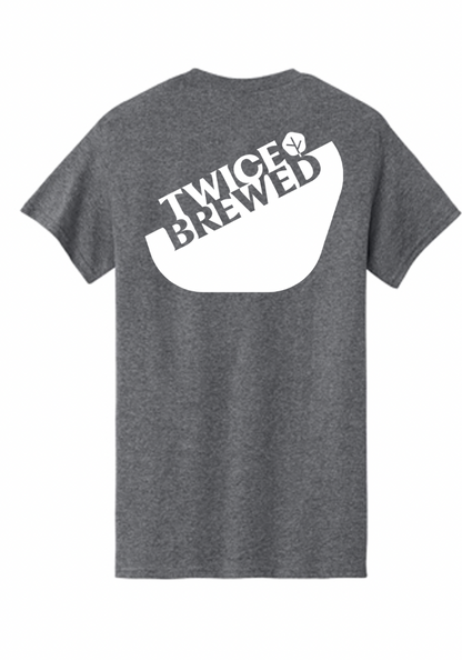 Twice Brewed Brewing Co Logo T-Shirt (Dark Heather Grey)